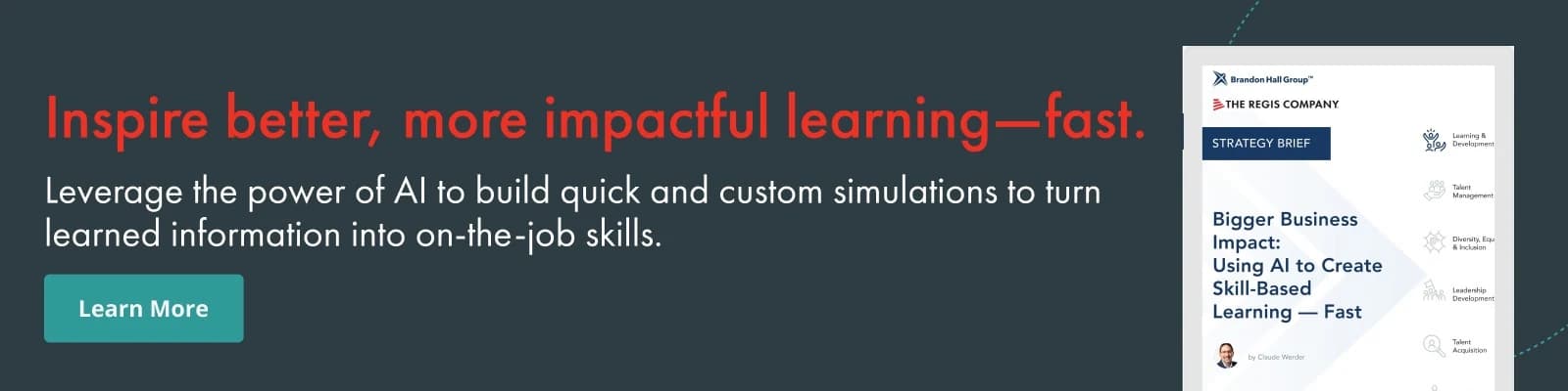 inspire better, more impactful learning CTA
